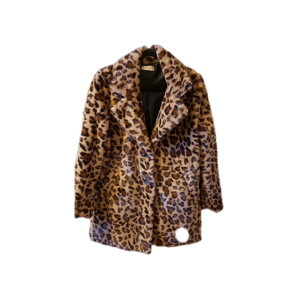 Faux Fur Leopard Jacket